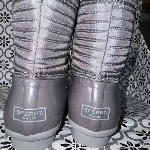 Sperry women’s nwt insulated Gray Duck Boots Sz 9.5 - Picture 5 of 13